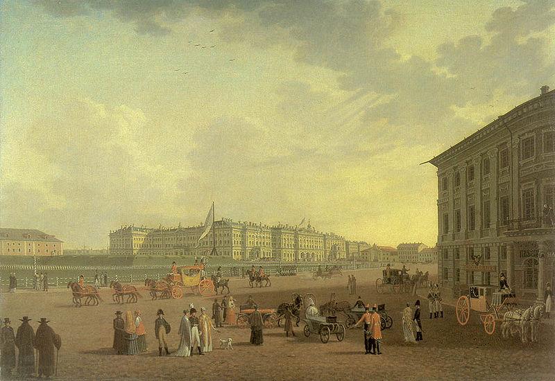 Benjamin Patersen Palace Square oil painting picture